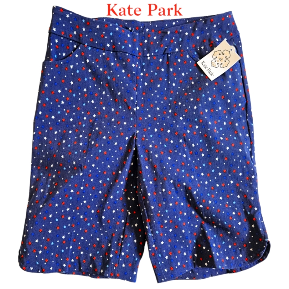 Kate Park Patriotic Bermuda Shorts